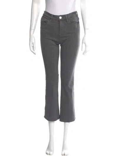 Pre-owned Frame Straight Leg Pants In Gray