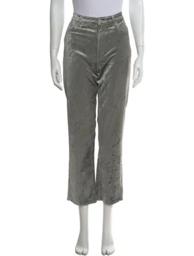 Pre-owned Frame Straight Leg Pants In Gray