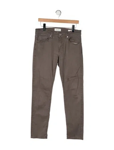 Pre-owned Frame Straight Leg Pants In Gray