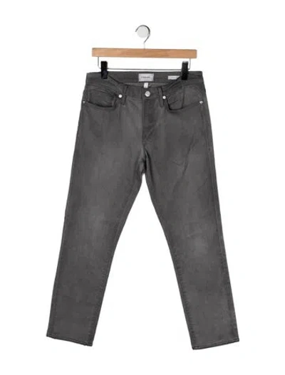 Pre-owned Frame Straight Leg Pants In Gray