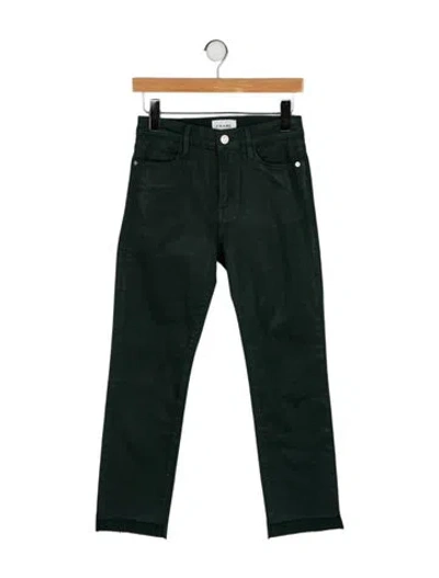 Pre-owned Frame Straight Leg Pants In Green