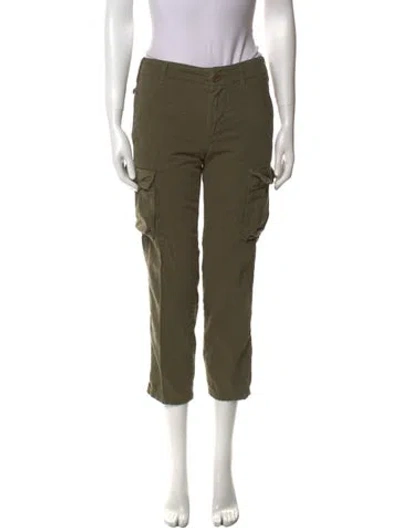 Pre-owned Frame Straight Leg Pants In Green