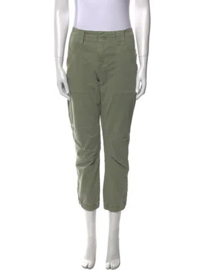 Pre-owned Frame Straight Leg Pants In Green