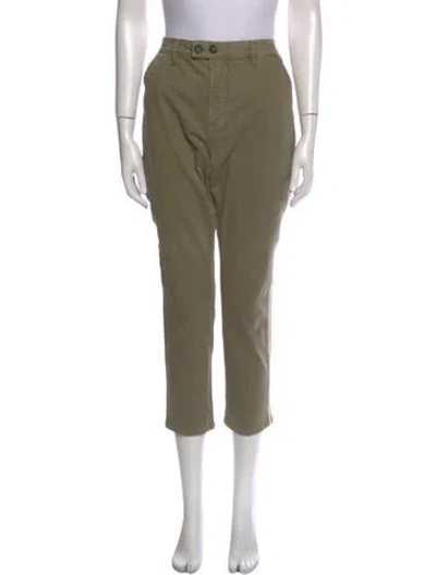 Pre-owned Frame Straight Leg Pants In Green