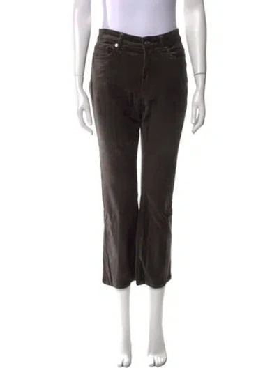 Pre-owned Frame Straight Leg Pants In Green