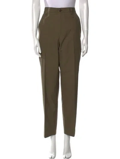 Pre-owned Frame Straight Leg Pants In Green