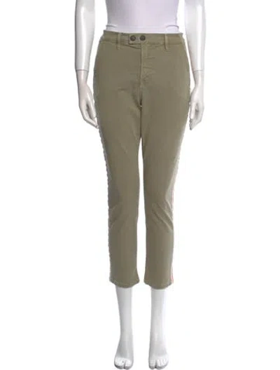 Pre-owned Frame Straight Leg Pants In Green