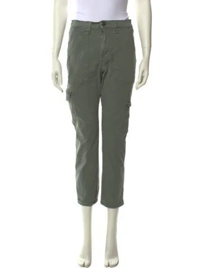 Pre-owned Frame Straight Leg Pants In Green