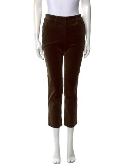 Pre-owned Frame Straight Leg Pants In Green