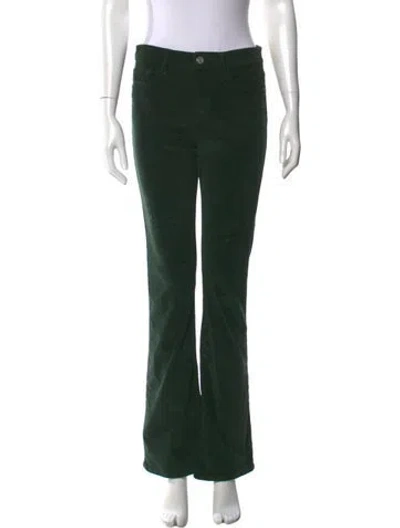 Pre-owned Frame Straight Leg Pants In Green