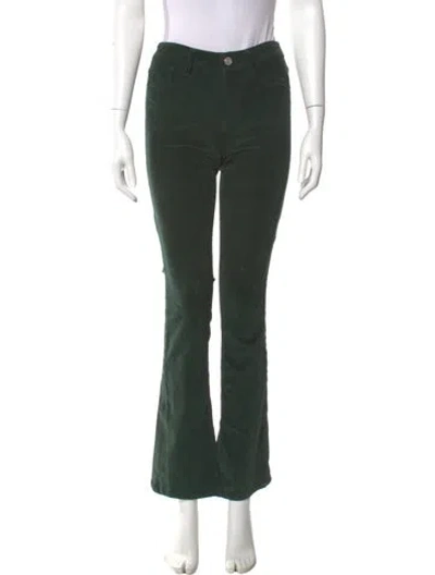 Pre-owned Frame Straight Leg Pants In Green