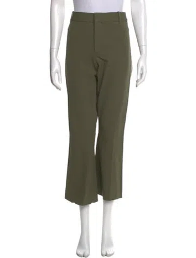 Pre-owned Frame Straight Leg Pants In Green
