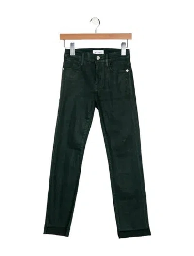 Pre-owned Frame Straight Leg Pants In Green