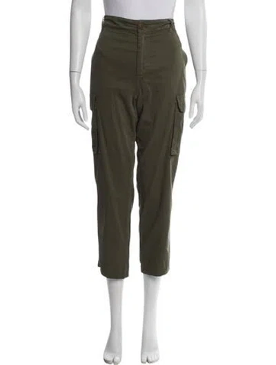 Pre-owned Frame Straight Leg Pants In Green