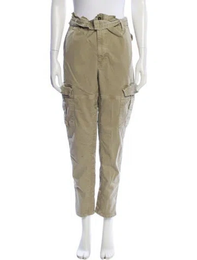Pre-owned Frame Straight Leg Pants In Green