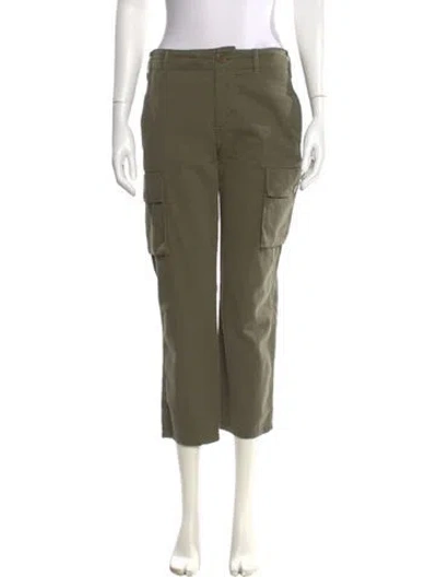 Pre-owned Frame Straight Leg Pants In Green