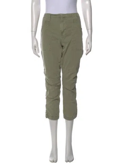 Pre-owned Frame Straight Leg Pants In Green