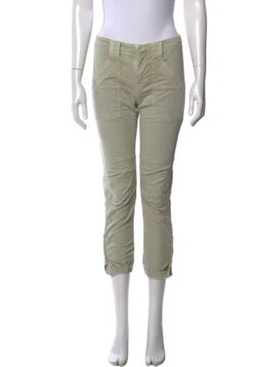 Pre-owned Frame Straight Leg Pants In Green
