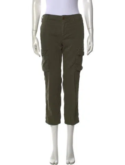 Pre-owned Frame Straight Leg Pants In Green