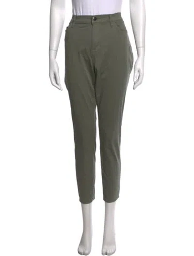 Pre-owned Frame Straight Leg Pants In Green