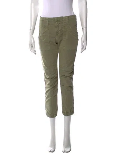 Pre-owned Frame Straight Leg Pants In Green