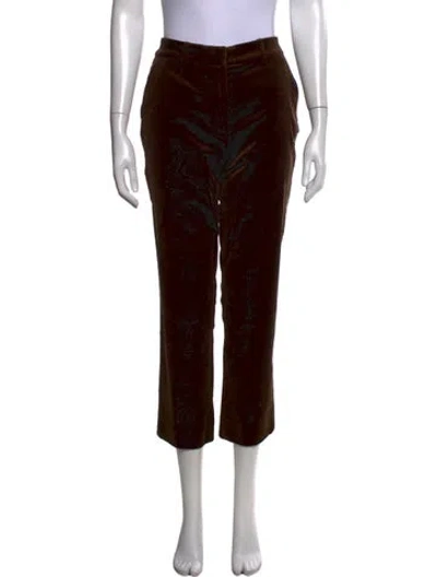 Pre-owned Frame Straight Leg Pants In Green