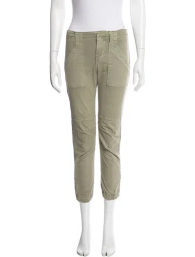 Pre-owned Frame Straight Leg Pants In Green