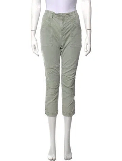 Pre-owned Frame Straight Leg Pants In Green
