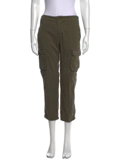 Pre-owned Frame Straight Leg Pants In Green