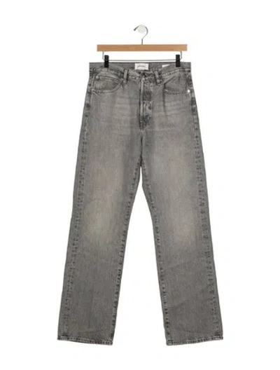Pre-owned Frame Straight Leg Pants In Grey