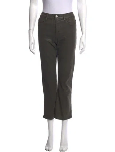 Pre-owned Frame Straight Leg Pants In Grey