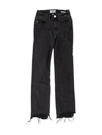 Pre-owned Frame Straight Leg Pants In Grey