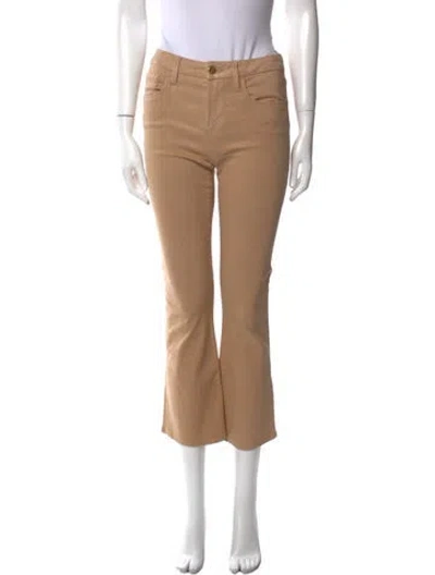Pre-owned Frame Straight Leg Pants In Neutral
