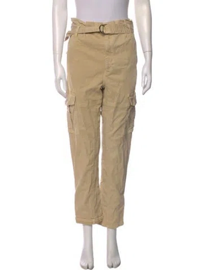 Pre-owned Frame Straight Leg Pants In Neutral