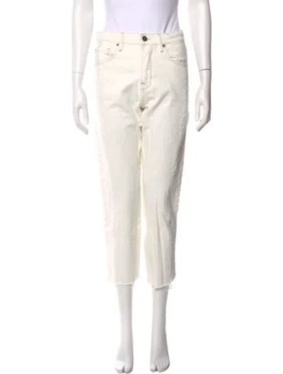 Pre-owned Frame Straight Leg Pants In Neutral
