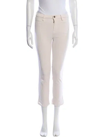 Pre-owned Frame Straight Leg Pants In Neutral