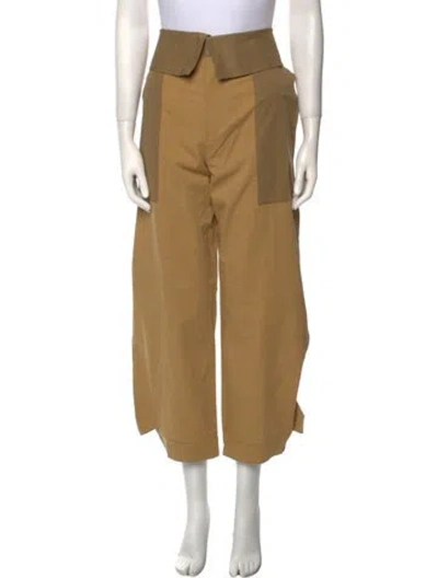Pre-owned Frame Straight Leg Pants In Neutral