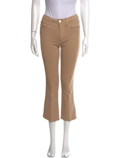 Pre-owned Frame Straight Leg Pants In Neutral