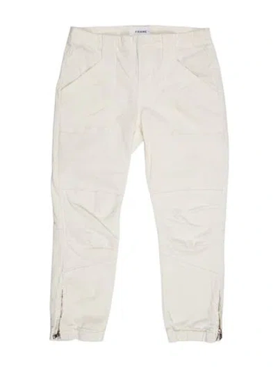 Pre-owned Frame Straight Leg Pants In Neutral