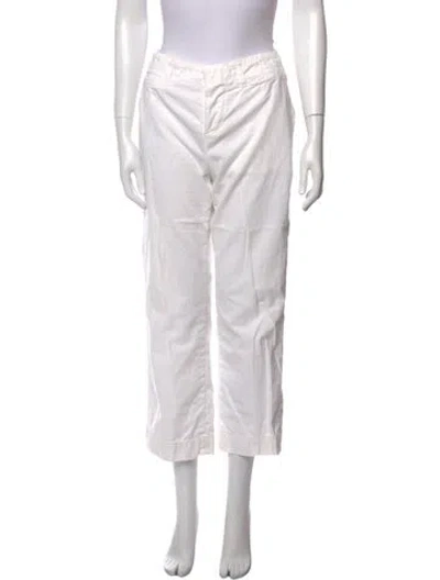 Pre-owned Frame Straight Leg Pants In Neutral