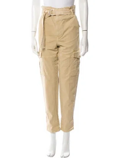 Pre-owned Frame Straight Leg Pants In Neutral