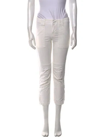 Pre-owned Frame Straight Leg Pants In Neutral