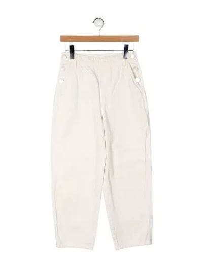 Pre-owned Frame Straight Leg Pants In Neutral