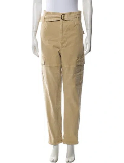 Pre-owned Frame Straight Leg Pants In Neutral