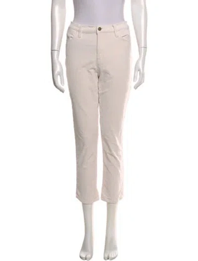 Pre-owned Frame Straight Leg Pants In Neutral