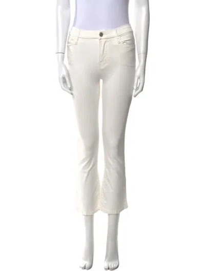 Pre-owned Frame Straight Leg Pants In Neutral