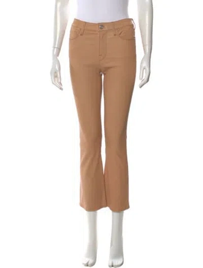 Pre-owned Frame Straight Leg Pants In Neutral