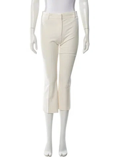 Pre-owned Frame Straight Leg Pants In Neutral