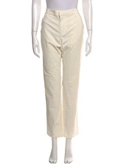 Pre-owned Frame Straight Leg Pants In Neutral