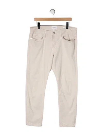 Pre-owned Frame Straight Leg Pants In Neutral
